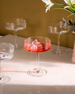 Set of 6 Ripped Coupe Cocktail Glasses