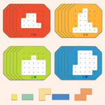 Logic Puzzle Game for Kids & Family, 108 Building Blocks + 20 Challenges