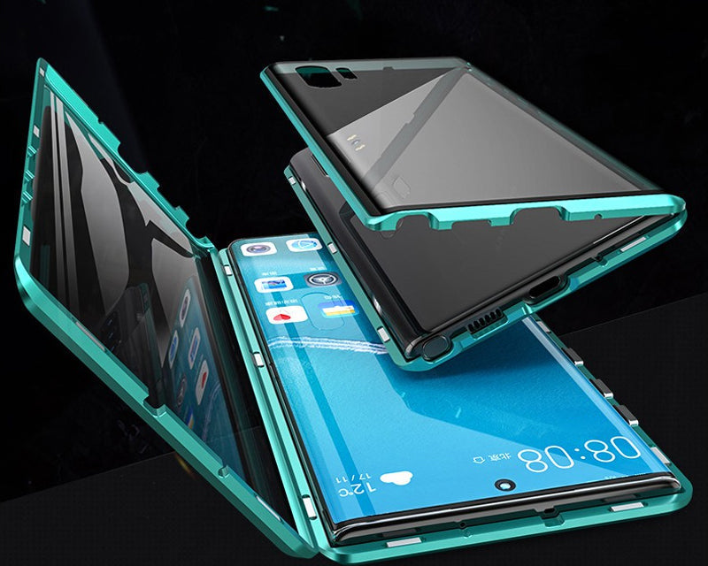 Magnetic Tempered Glass Double-Sided Phone Case for Smartphones