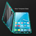 Magnetic Tempered Glass Double-Sided Phone Case for Smartphones