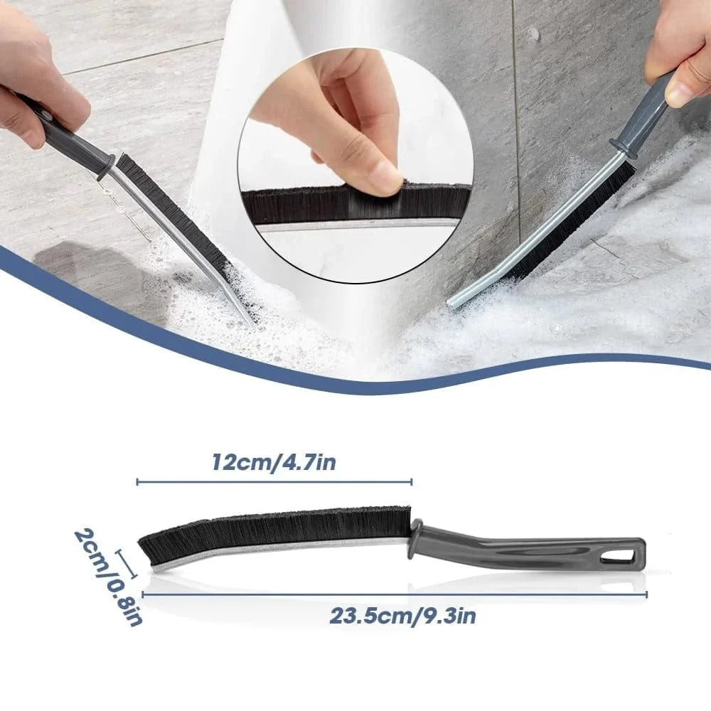 Hard Bristle Grout Cleaning Brush for Tiles & Bathrooms | Ergonomic Design for Kitchen & Bathroom Use | Effective Dirt Removal Tool