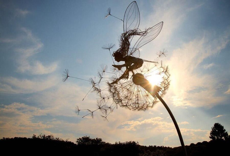 The Cherished Metal Fairy for Your Garden