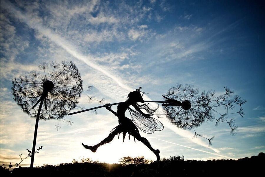 The Cherished Metal Fairy for Your Garden