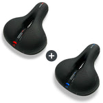 CloudComfort Pro Bicycle Saddle | Pressure-Relieving Memory Foam | Black
