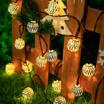 Moroccan Metal Ball String Lights for Terrace