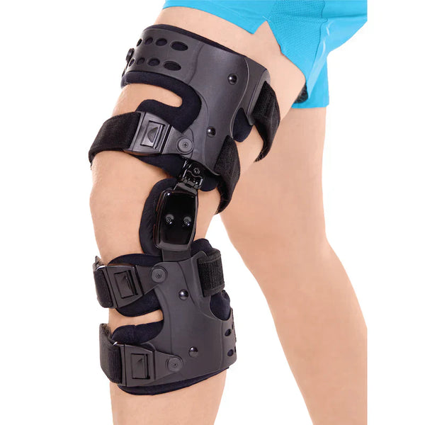 Medical OA Offloading Knee Brace | Unicompartimental Osteoarthritis Orthosis | Varus/Valgus Correction & Range of Motion Control | Medial & Lateral Relief | Adjustable ROM