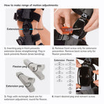 Medical OA Offloading Knee Brace | Unicompartimental Osteoarthritis Orthosis | Varus/Valgus Correction & Range of Motion Control | Medial & Lateral Relief | Adjustable ROM