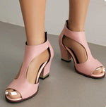 Orthopedic Leather Heel Sandals