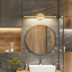 Chic LED Wall Lamp in Black/Gold