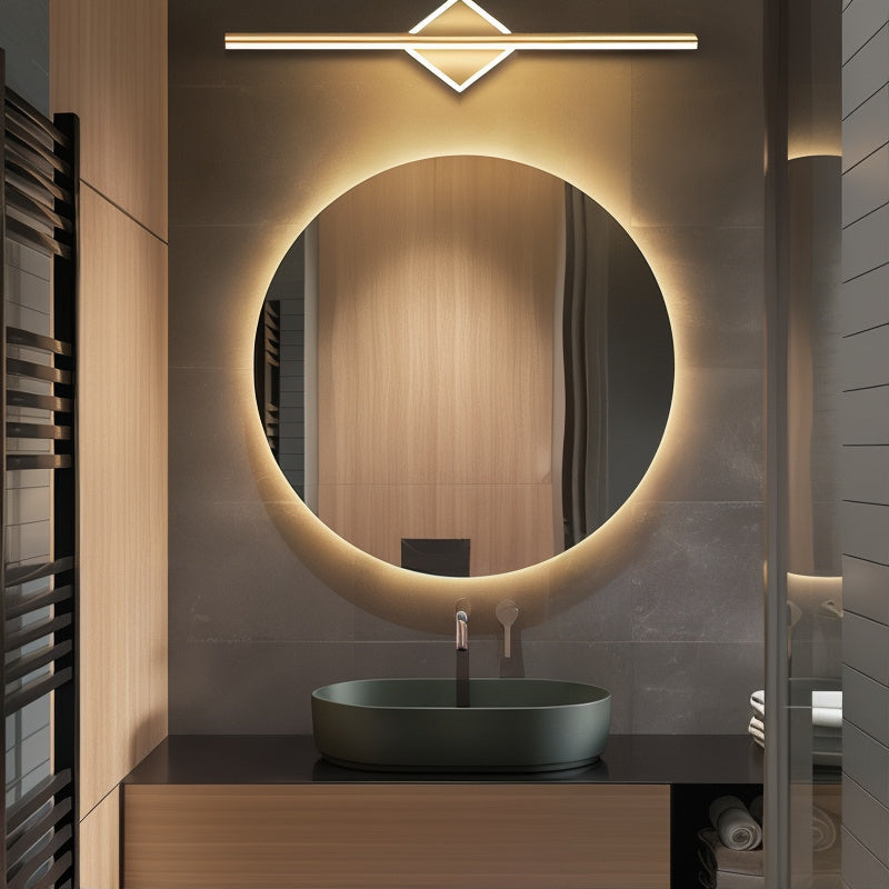 Chic LED Wall Lamp in Black/Gold