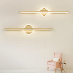 Chic LED Wall Lamp in Black/Gold