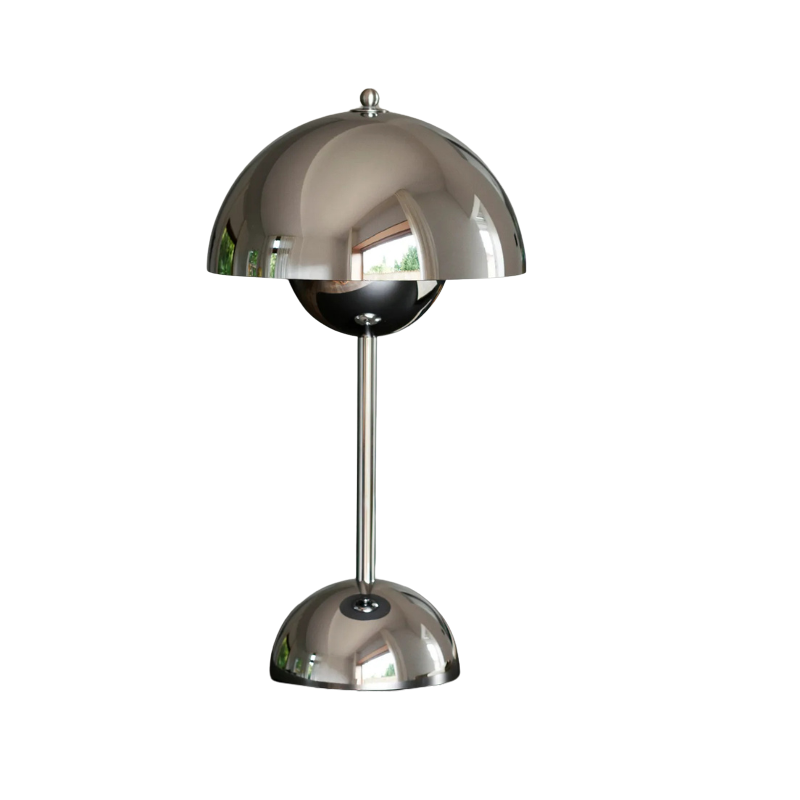 Scandinavian Design Lamp with Flower Glow