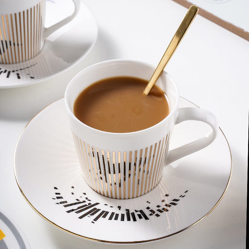 Stylish Coffee Mug with Mirror Effect | Creative Ceramic Mug with Reflection | Perfect for Home & Office