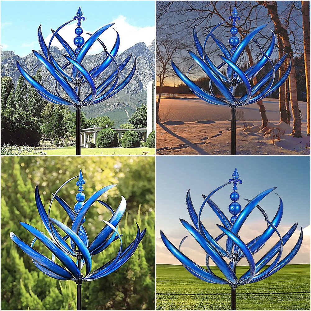 Garden Weather Vane | Lotus Spinner