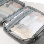 Compact Water-Resistant Travel Cosmetic Organizer | Features 4 Compartments & 360° Hook | Suitable for Men & Women