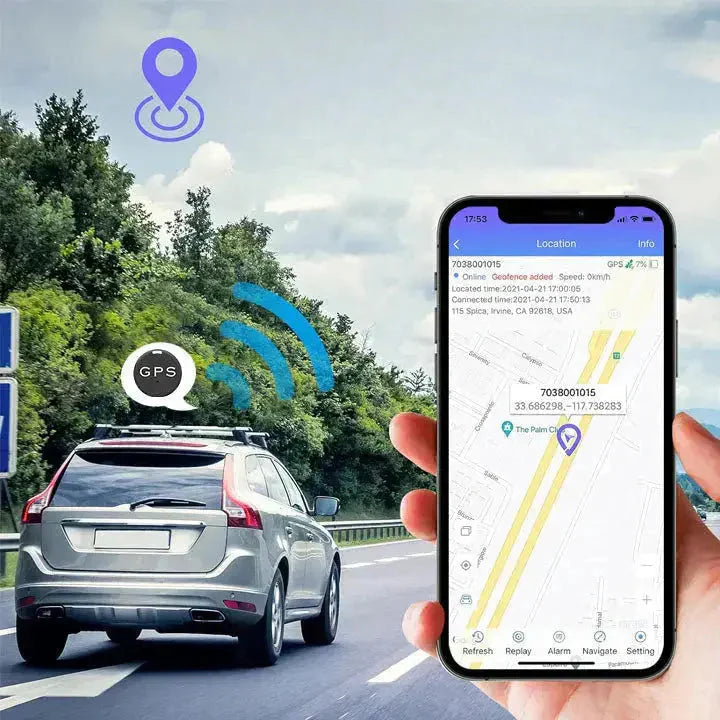 2-Pack Mini Magnetic GPS Trackers