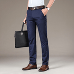 Men's Stretch Suit Pants Modern Fit | High Stretch Classic Business Pants | Comfortable Elegant Men's Pants for Office & Everyday Use