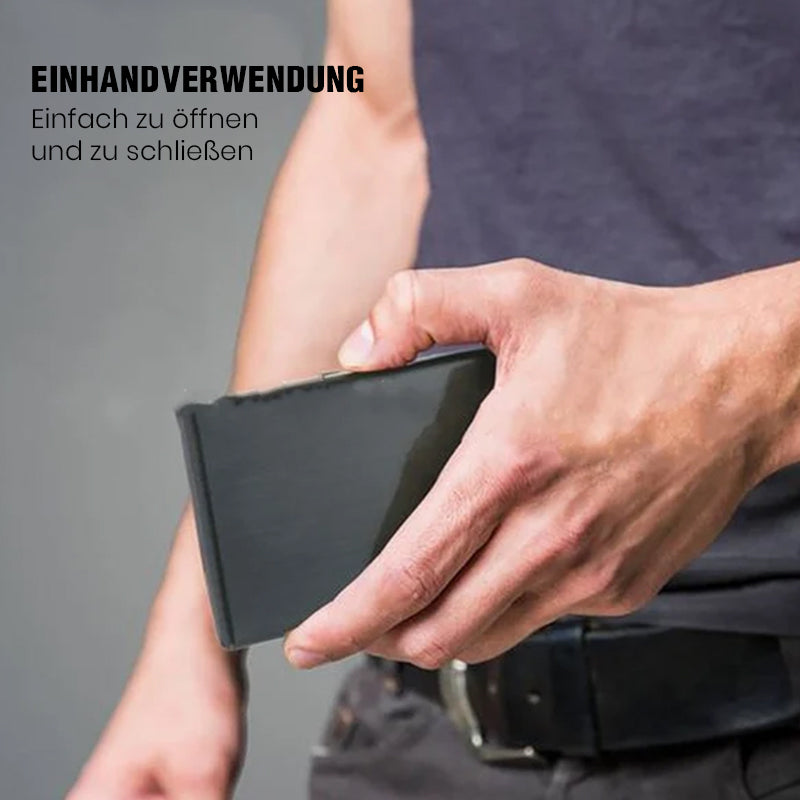 Ultra-Thin Card Holder with Theft and Demagnetization Protection