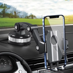 Car Phone Holder | Strong Suction Cup Grip | 360° Rotation | One-Hand Operation