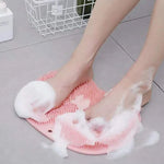 Silicone Foot Cleaner – Shower Massage Pad with Suction Cups & 500+ Bristles