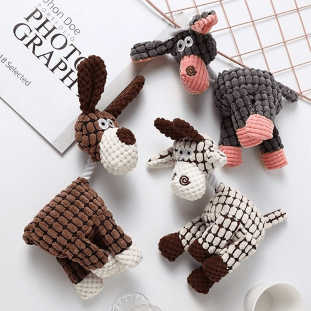Durable Plush Dog Toy | Bite-Resistant and Long-Lasting Design | Available in Various Models