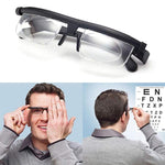Focusable Reading Glasses for Unisex | Adjustable Zoom Lens | Black