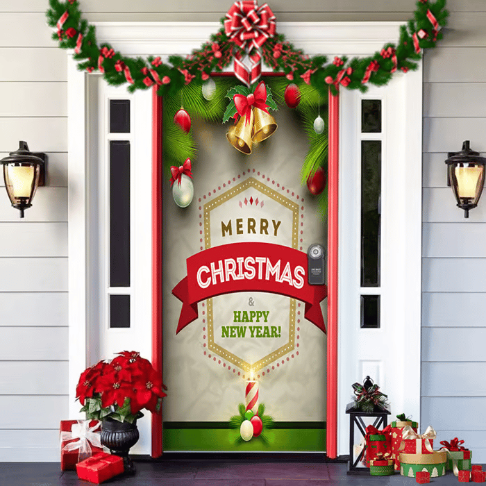 90x200cm Festive Door Decoration – Now Available at 50% OFF