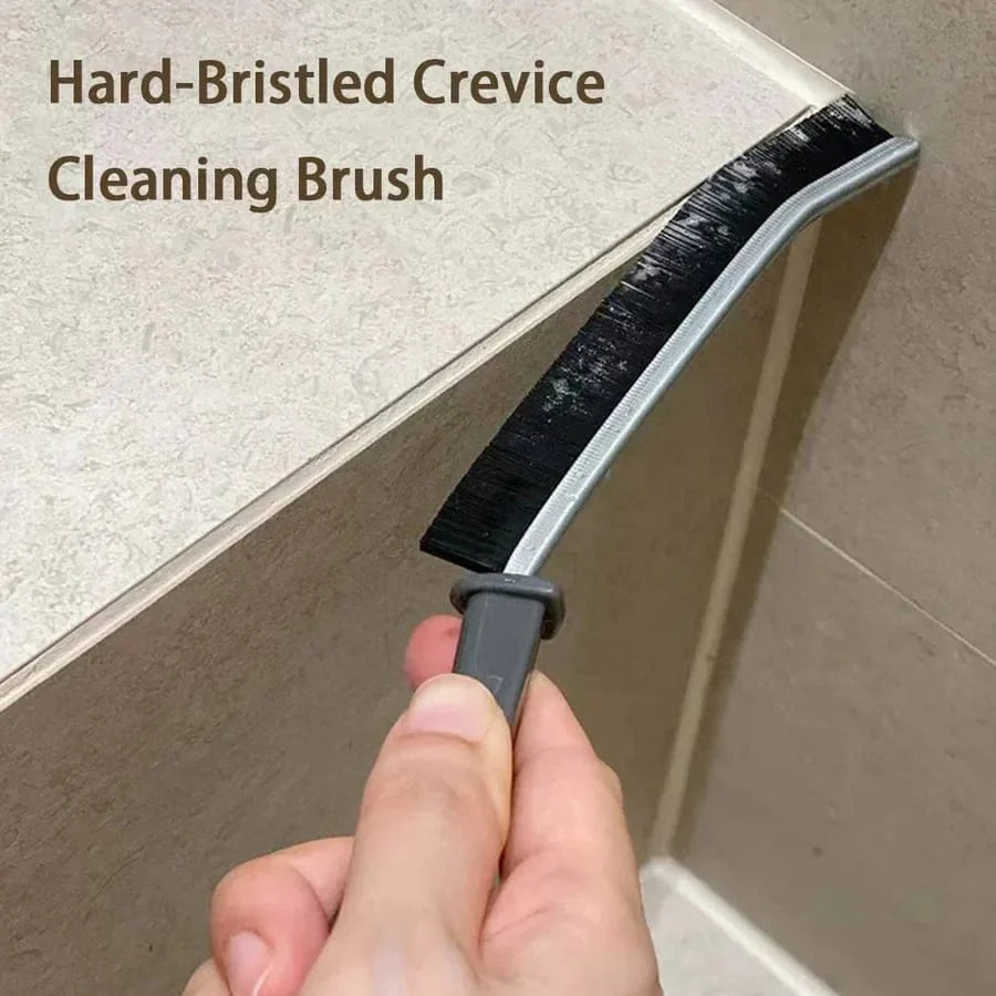 Hard Bristle Grout Cleaning Brush for Tiles & Bathrooms | Ergonomic Design for Kitchen & Bathroom Use | Effective Dirt Removal Tool