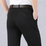 Men's Stretch Suit Pants Modern Fit | High Stretch Classic Business Pants | Comfortable Elegant Men's Pants for Office & Everyday Use