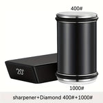 Dual Angle Sharpening Stone Set | Diamond Stone with Magnetic Holder | 15° & 20° Sharpening Angles | Suitable for Wood & Metal