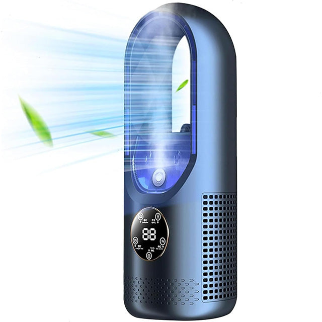Bladeless Portable Air Cooler | Ultra-Quiet, Ergonomic Design Perfect for Home and Office Use