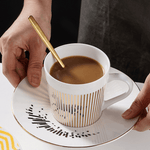 Stylish Coffee Mug with Mirror Effect | Creative Ceramic Mug with Reflection | Perfect for Home & Office