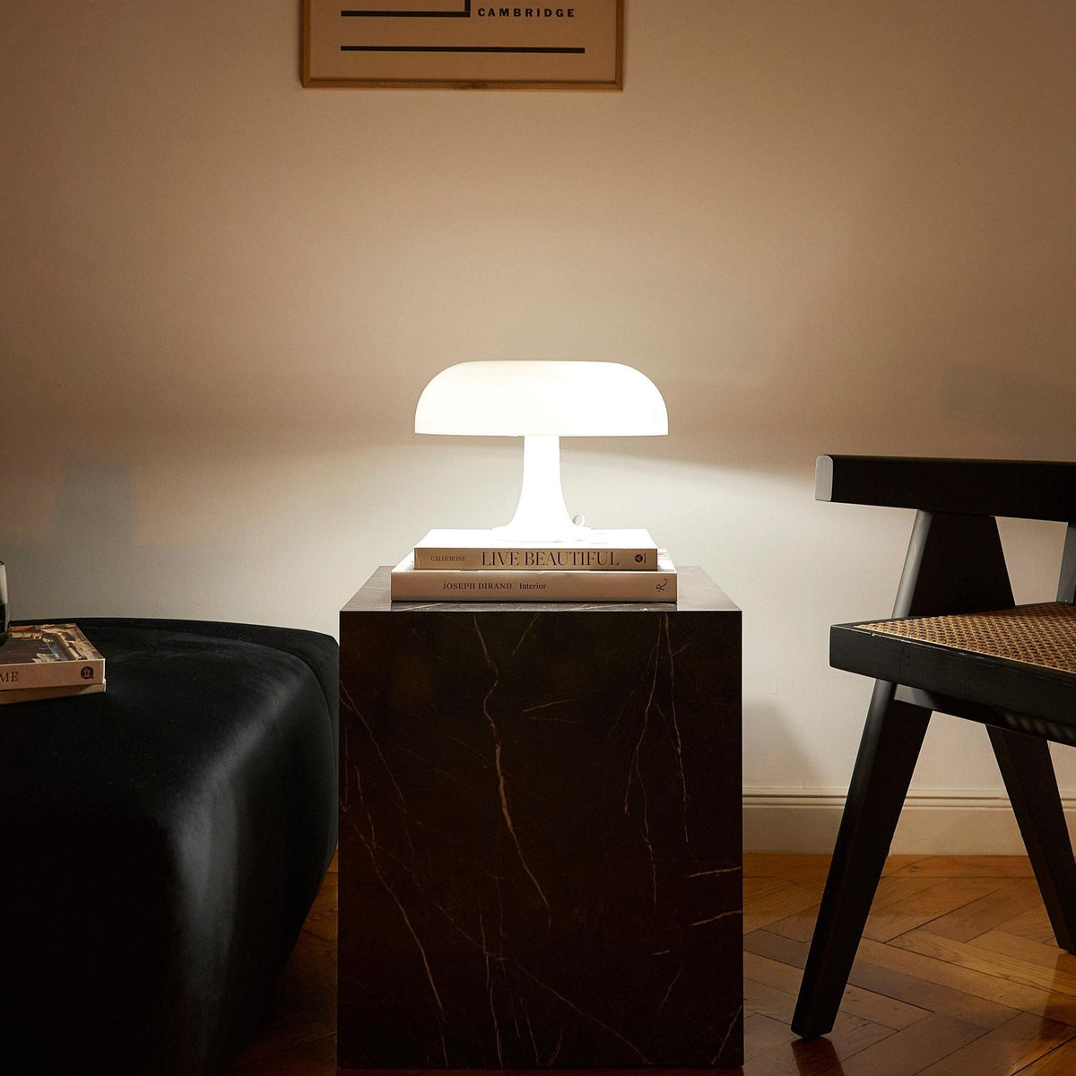 Retro LED Dimmable Mushroom Table Lamp – Warm White Nightstand Light
