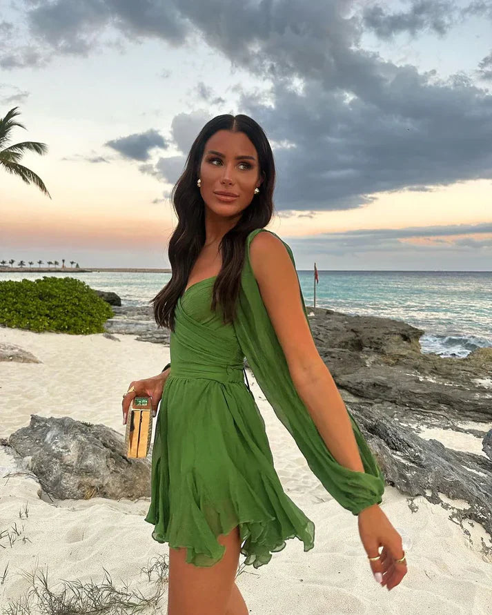 Mini Dress with Integrated Skirt | 50% OFF