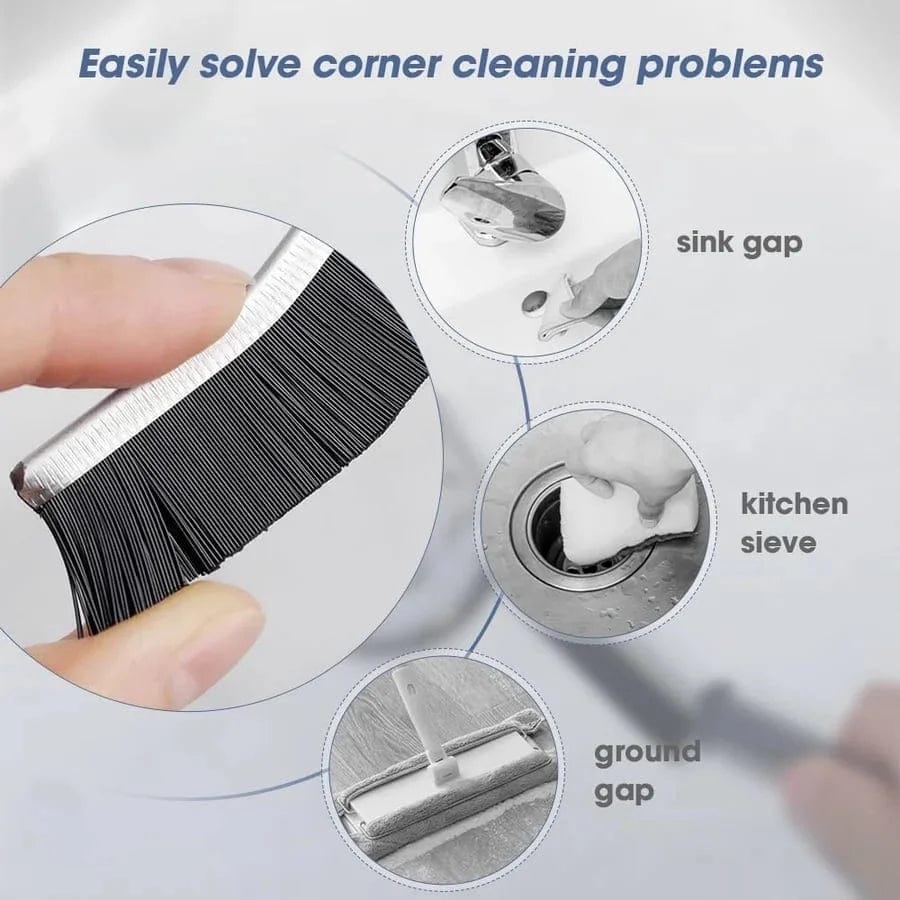 Hard Bristle Grout Cleaning Brush for Tiles & Bathrooms | Ergonomic Design for Kitchen & Bathroom Use | Effective Dirt Removal Tool