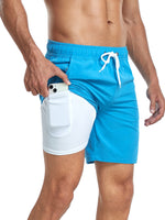 Men's Quick-Drying Stretch Swim Shorts with Phone Pocket