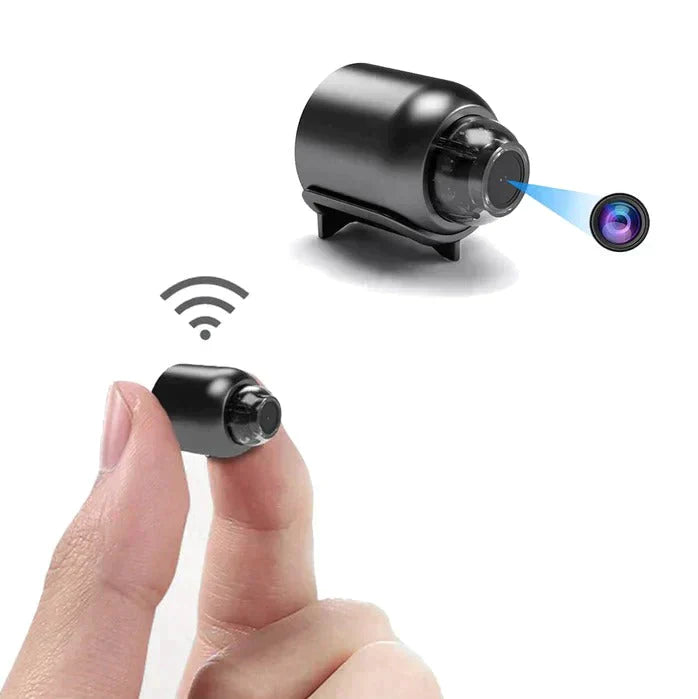 Ultra-Compact WiFi IP Camera | 1080p Full HD | 120° Wide-Angle Lens | Infrared Night Vision & Motion Sensor | 2-Way Audio | Worldwide Remote Access
