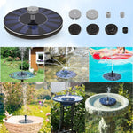 Solar-Powered Floating Garden Fountain