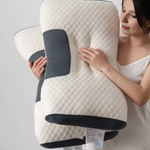 Ergonomic Contour Orthopedic Neck Pillow | Memory Foam | Breathable Design
