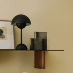 Scandinavian Design Lamp with Flower Glow