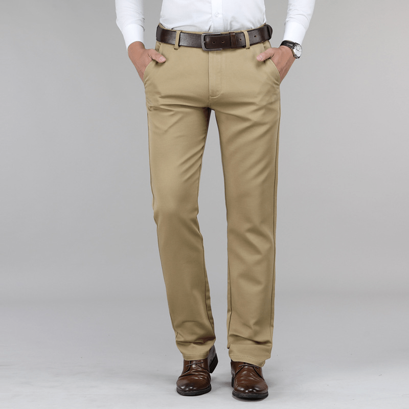 Men's Stretch Suit Pants Modern Fit | High Stretch Classic Business Pants | Comfortable Elegant Men's Pants for Office & Everyday Use