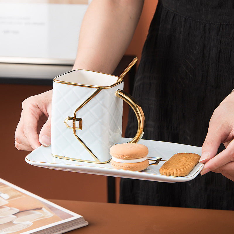 320ml Handbag Mug with Gold Rim | 50% OFF