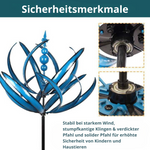 Garden Weather Vane | Lotus Spinner