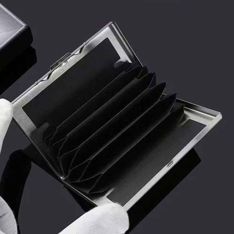 Ultra-Thin Card Holder with Theft and Demagnetization Protection