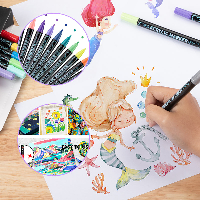 Set of Acrylic Paint Markers