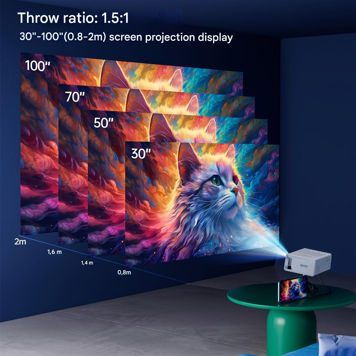 Mini Projector | 3000 Lumens | Portable & Energy Efficient | HDMI & USB Compatible