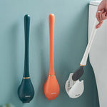 Contemporary Flexible Silicone Toilet Brush