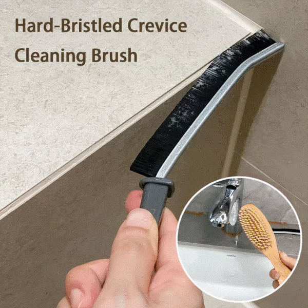 Hard Bristle Grout Cleaning Brush for Tiles & Bathrooms | Ergonomic Design for Kitchen & Bathroom Use | Effective Dirt Removal Tool
