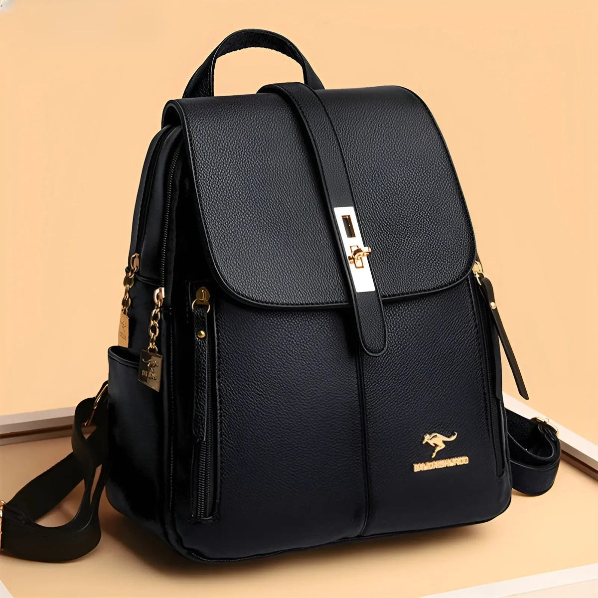 Luxurious and High-Quality Leather Women's Backpack Handbag