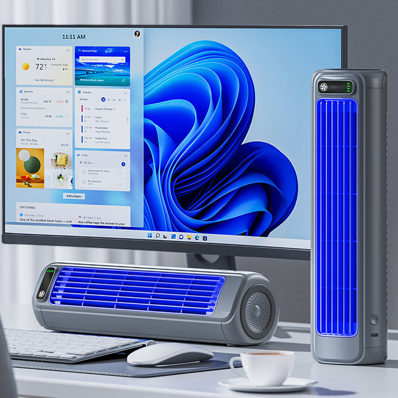 Portable 3-in-1 Air Conditioner | Fan & Wall Mount | 12-Hour Battery Life | Compact & Cordless Design